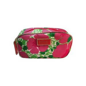 Estee Lauder Floral Cosmetic Makeup Bag Clutch By Lilly Pulitzer Design #01 Pink